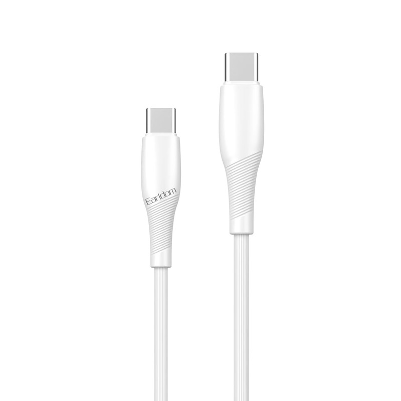 کابل تایپ سی ارلدام 60 وات EC-163C-C طول 0.25 متر