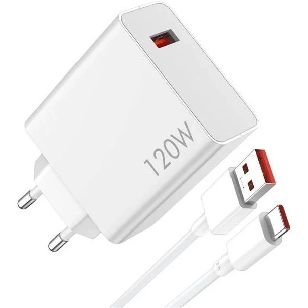 شارژر 120 وات اورجینال توربو شیائومی با کابل