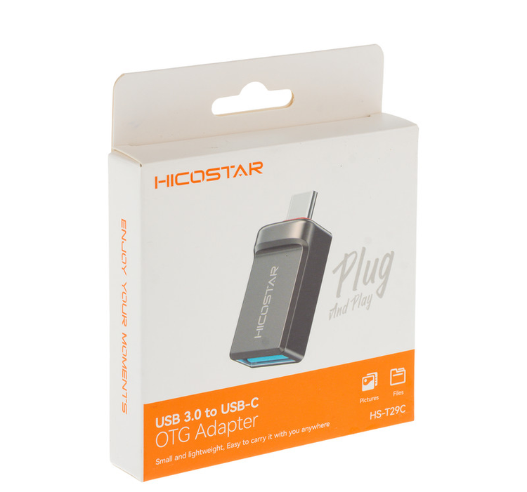 تبدیل OTG هایکواستار USB به Type-C مدل HS-T29C