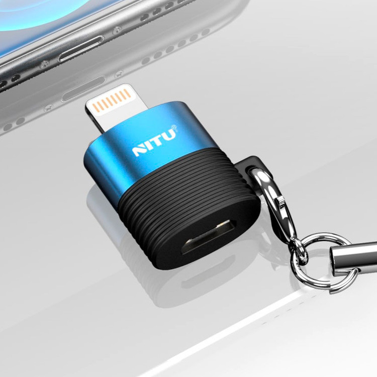 تبدیل OTG میکرو USB به لایتنینگ نیتو مدل CN12