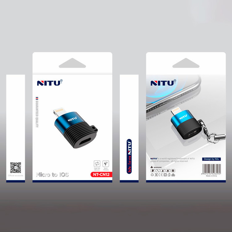 تبدیل OTG میکرو USB به لایتنینگ نیتو مدل CN12