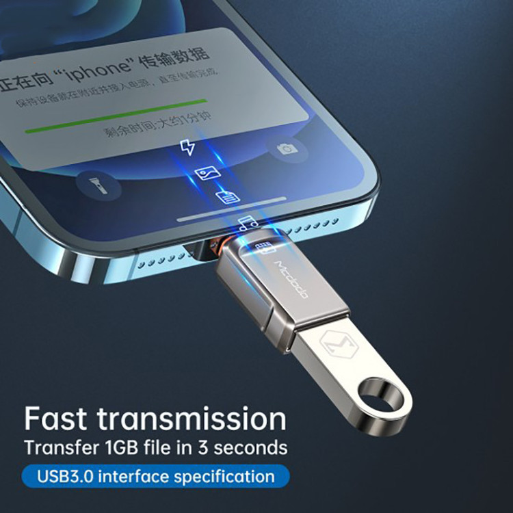 تبدیل OTG مک دودو USB به لایتینینگ مدل OT-860